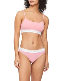 Cheap ❤️ Calvin Klein CK One Cotton Unlined Bralette Rosey Dream 🤩