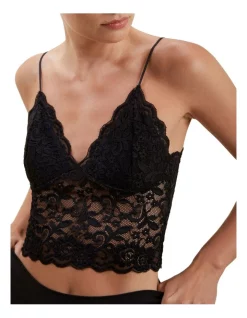 Best Sale 🛒 Seed Heritage Fine Lace Bralette Black 😉 -bra-accessories Shop unnamed file 1033