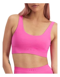 Promo 👏 Bonds Bases Scoop Crop Bra In Pink 🥰