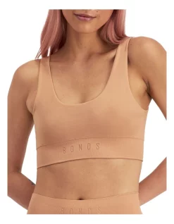 Flash Sale ⌛ Bonds Bases Scoop Crop Bra In Blush Latte 🧨