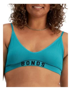 Best reviews of ❤️ Bonds Originals Retro Rib Triangle Bra In Long Weekend Teal 🤩