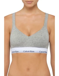 Coupon 💯 Calvin Klein Modern Cotton Lightly Lined Bralette In Grey 😍