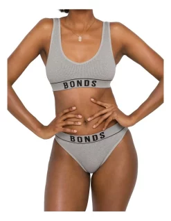 Flash Sale 🎉 Bonds Originals Retro Rib Deep V Bra In Grey 🎁 -bra-accessories Shop unnamed file 1111