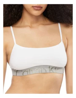 Discount ⭐ Calvin Klein Embossed Icon Cotton Unlined Bralette In White 🧨 -bra-accessories Shop unnamed file 1118