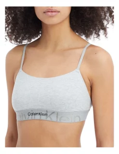 Hot Sale 🥰 Calvin Klein Embossed Icon Cotton Unlined Bralette In Grey ⌛ -bra-accessories Shop unnamed file 1149