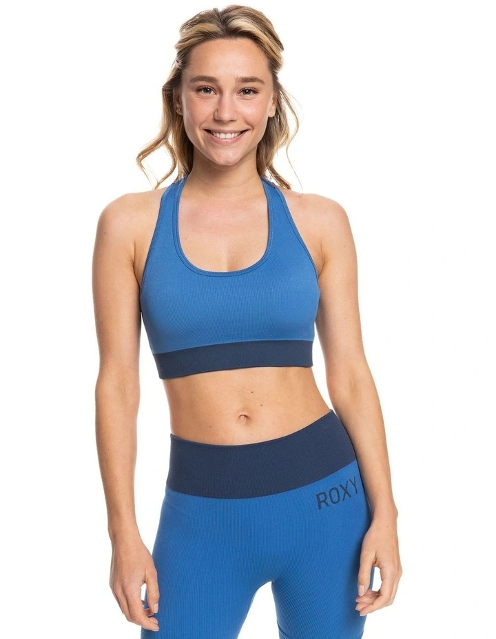 Buy π Roxy Time To Pretend Sports Bra In Blue π― 3 Buy π Roxy Time To Pretend Sports Bra In Blue π―