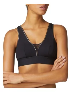 Discount 🤩 Simone Perele Harmony Wirefree Triangle Bra Black 🎁