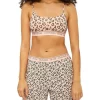 Buy 🌟 Calvin Klein Ck One Cotton Unlined Bralette In Peach Leopard 😀