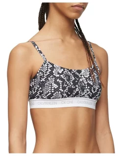 Hot Sale ✔️ Calvin Klein Ck One Cotton Unlined Bralette Black 🤩