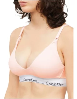Coupon ⭐ Calvin Klein Modern Cotton Lightly Lined Maternity Bralette In Pink ✔️ -bra-accessories Shop unnamed file 1204