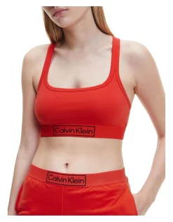 Buy ✨ Calvin Klein Reimagined Heritage Underwear Unlined Bralette Terra Cotta 🛒