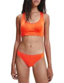 Best reviews of 😉 Calvin Klein Bonded Flex Unlined Bralette In Orange 👏