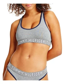 Best Sale 🎁 Tommy Hilfiger Racerback Bralette In Grey ❤️