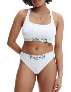 Best Pirce π Calvin Klein Reimagined Heritage Unlined Bralette Classic White π§¨