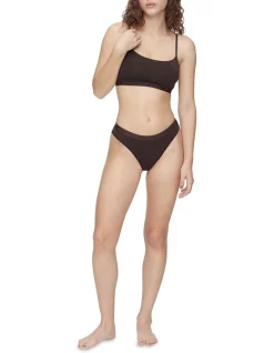 Promo 😀 Calvin Klein Form To Body Natural Underwear Unlined Bralette Woodland 🔔