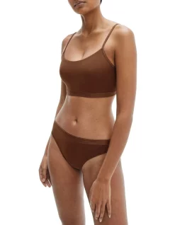 Promo 🧨 Calvin Klein Form To Body Natural Unlined Bralette Spruce 🌟