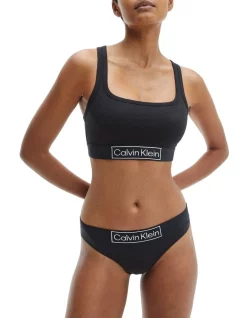 Brand new 🧨 Calvin Klein Reimagined Heritage Unlined Bralette Black 😀