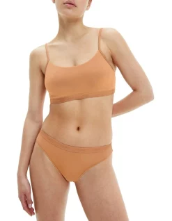 Best Pirce π― Calvin Klein Form To Body Natural Unlined Bralette π©΄ Sandalwood β