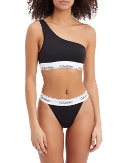 Budget 🧨 Calvin Klein Modern Cotton Unlined Bralette In Black ⭐