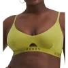 Best deal 🤩 Bonds Originals Triangle Cut Out Crop Bra In Natural Habitat Green 🤩
