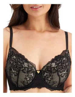 Best deal 🎉 Temple Luxe Luxe Lace Full Cup Contour Bra In Black ✔️