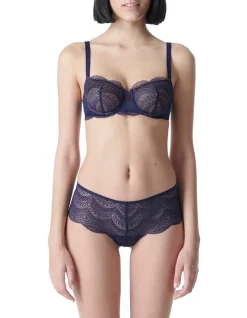 New 🤩 Simone Perele Karma Half Cup Bra In Midnight Navy 😉