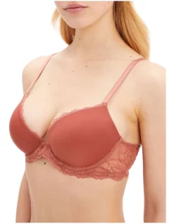 Best Pirce 𧨠Calvin Klein Seductive Comfort Lotus Floral Lift Demi Bra In Brown β