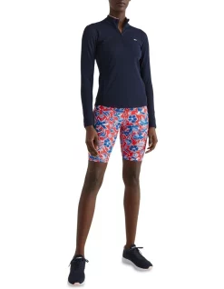 Brand new π₯ Tommy Hilfiger Slim Half Zip Sorona Rib Top In Navy π