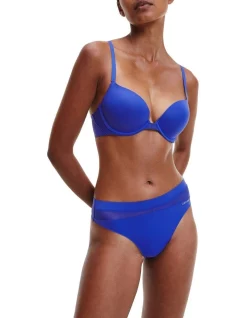 Best Pirce ✨ Calvin Klein Perfectly Fit Flex Push Up Plunge Bra In Blue 👍