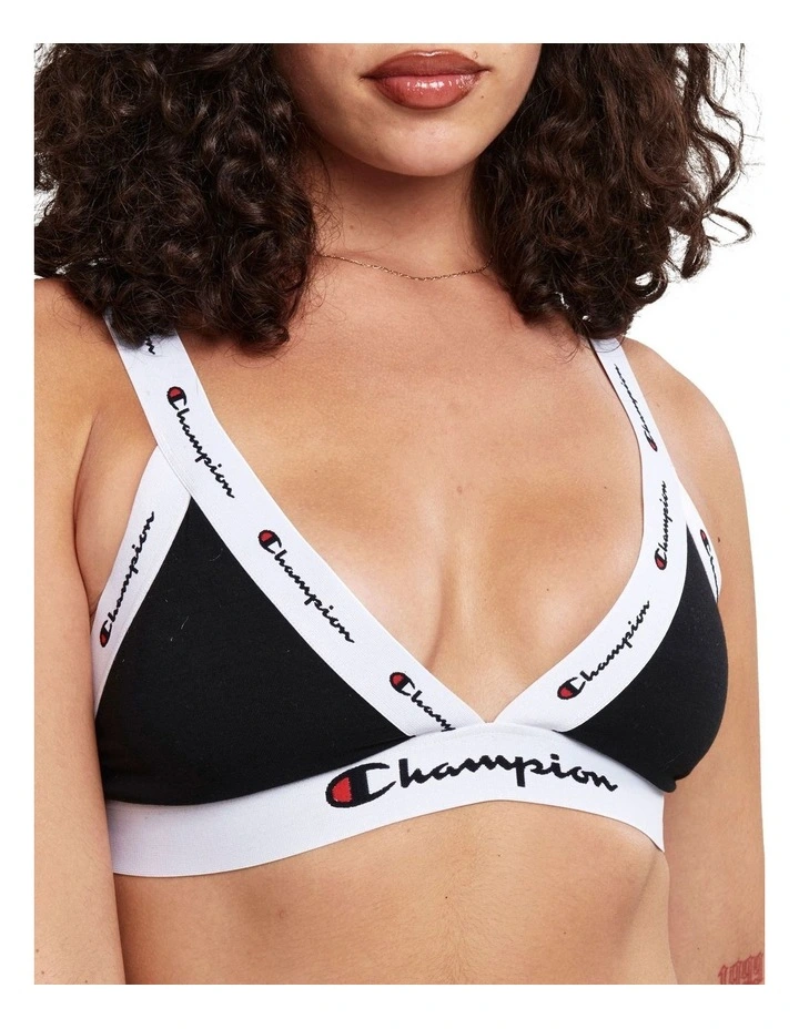 Cheapest 𧨠Champion Life Style Organic Triangle Bra Black 𧨠3 Cheapest 𧨠Champion Life Style Organic Triangle Bra Black π§¨