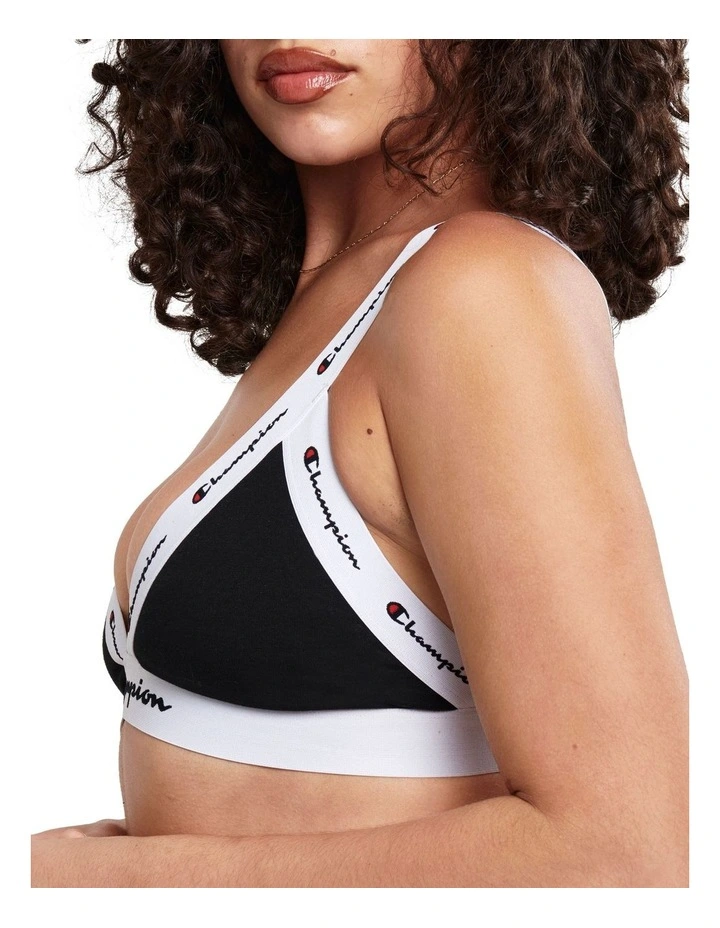 Cheapest 𧨠Champion Life Style Organic Triangle Bra Black 𧨠5 Cheapest 𧨠Champion Life Style Organic Triangle Bra Black 𧨠- Image 3