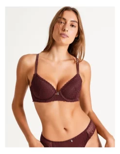 Cheap π Chloe & Lola Harlow Geo Full Coverage Contour Bra Mahogany π