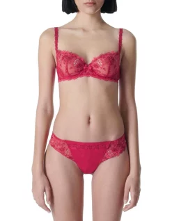 Outlet ✨ Simone Perele Wish Half Cup Bra Red ⭐