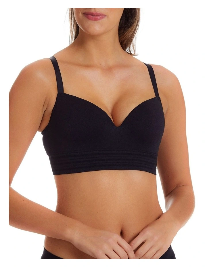 Promo π― Fine Lines Seamless Long Line Wire Free Bra In Black π 3 Promo π― Fine Lines Seamless Long Line Wire Free Bra In Black π