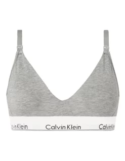 Promo 🌟 Calvin Klein Modern Cotton Maternity Nursing Bralette In Grey 🛒 -bra-accessories Shop unnamed file 763