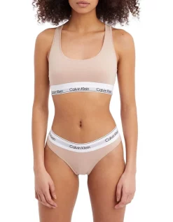 Brand new 💯 Calvin Klein Modern Cotton Naturals Unlined Bralette In Beige 🔔