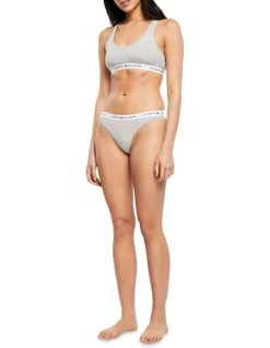 New 👍 Tommy Hilfiger Icon 2.0 Unlined Bralette In Grey 🌟