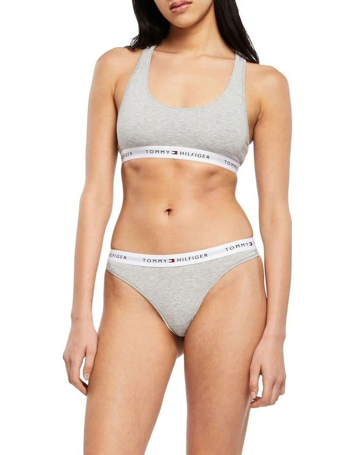 New π Tommy Hilfiger Icon 2.0 Unlined Bralette In Grey π 6 New π Tommy Hilfiger Icon 2.0 Unlined Bralette In Grey π - Image 4