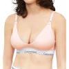 Deals 👍 Calvin Klein Modern Cotton Maternity Nursing Bralette In Beige 😉