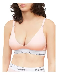 Deals 👍 Calvin Klein Modern Cotton Maternity Nursing Bralette In Beige 😉