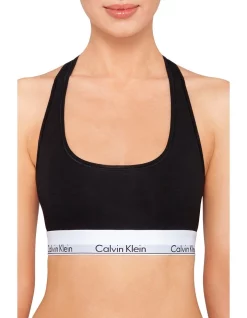 Coupon ⌛ Calvin Klein Modern Cotton Unlined Bralette In Black ❤️