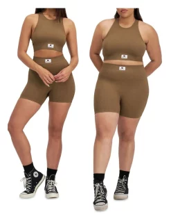 Brand new ✨ Champion Seamless Rib Racer Crop In Midway Brown 😉