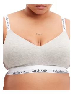 Best Pirce π Calvin Klein Modern Cotton Lightly Lined Bralette In Grey π