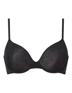 New 🎉 Calvin Klein Sheer Marquisette Lightly Lined Demi Bra In Black 🛒 -bra-accessories Shop unnamed file 97