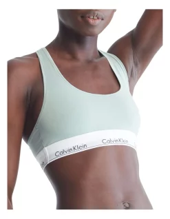 Flash Sale 🔥 Calvin Klein Modern Cotton Bralette In Green 🤩